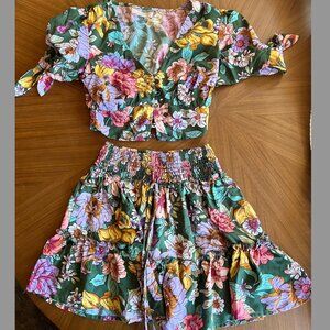 Floral Set (Top and Skirt)